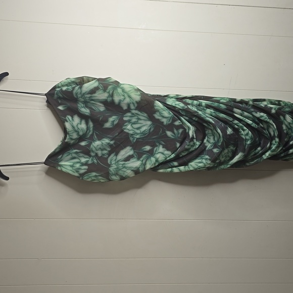 Future Collective // ruched mesh midi dress 1X (Target) - Picture 2 of 8